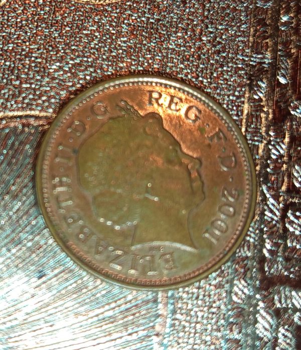 Две монети 2 Пенса Елизабет 2 ,2001,2004г.