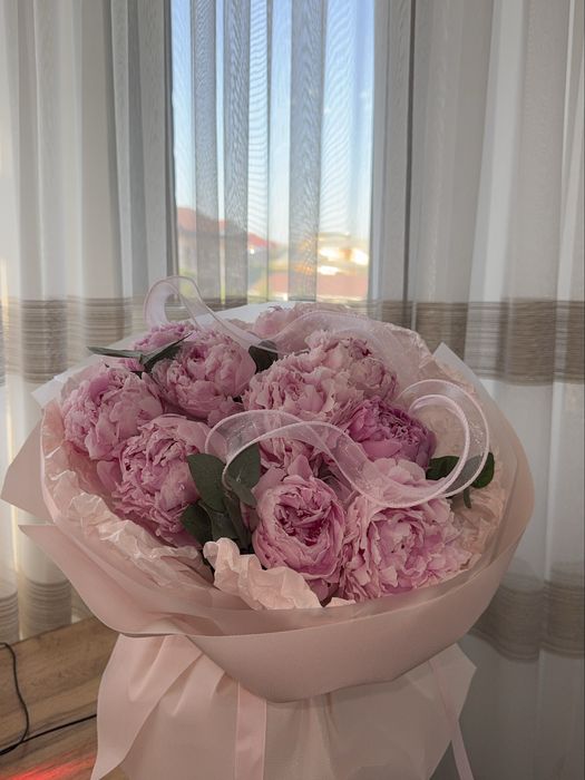 цветы пионы 10000тг