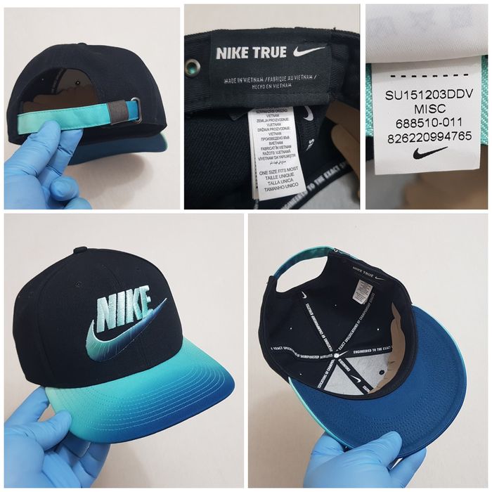 Sapca Nike True Black & Light Blue SnapBack Cap, One Size unisex