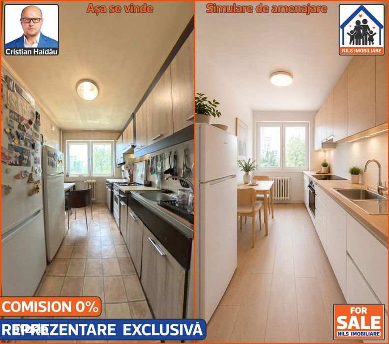 Apartament cu 3 camere si balcon in Titan | Comision 0!