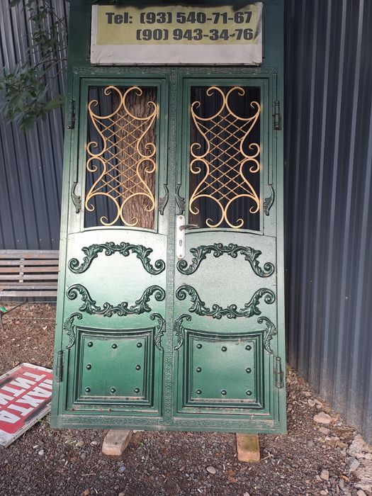 Темир эшик мустахкам эни 1.35 буйи 2.65