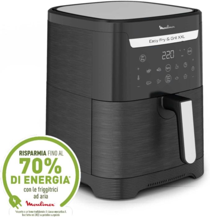 Moulinex Easy Fry XXL, 6.5л., 2-в-1 Фритюрник с горещ въздух,Гриловане