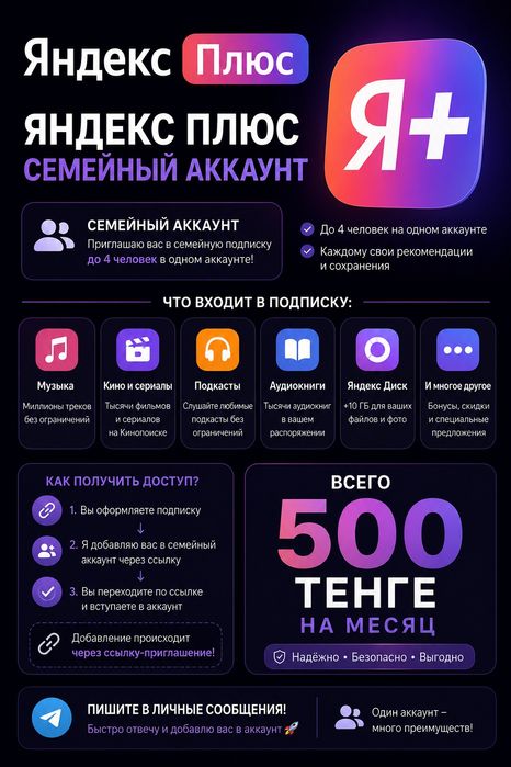 Яндекс плюс подписка