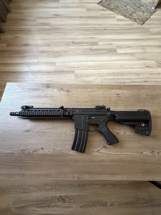 Airsoft комплект CYMA CM.091 (Full Metal) + Бързомер, Ремък, Метален Пълнител и 2 батерии