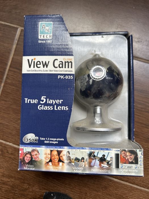 Cameră Web A4Tech ViewCam Globe – Rotativă, USB, Microfon încorporat