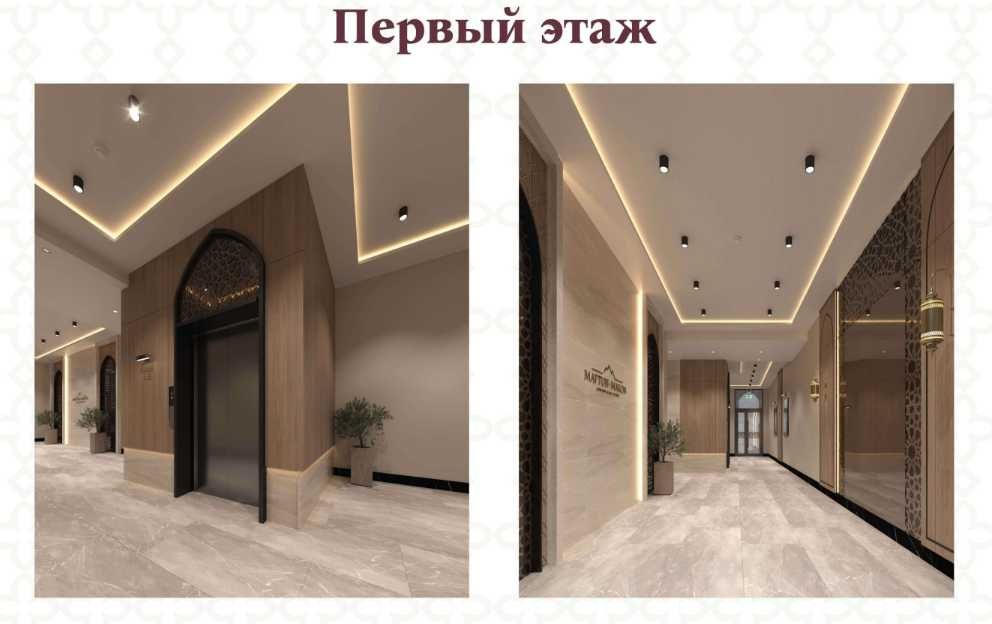 Янги Ўзбекистон боғи ёнида: 2 хонали квартира, 58 м², терраса билан