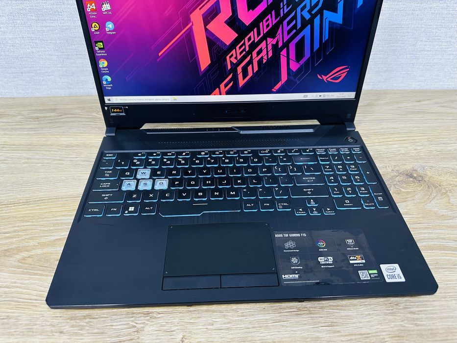 ASUS TUF Gaming Core i5-10Gen+GTX1650 Мощный, Игровой ноутбук для игр