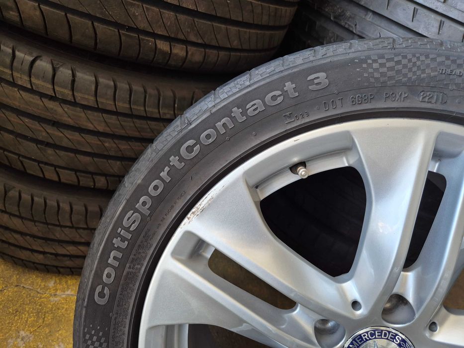 4 ROTI Jante Anvelope 5x112 235/45/17 OEM Mercedes C-Class E-Class