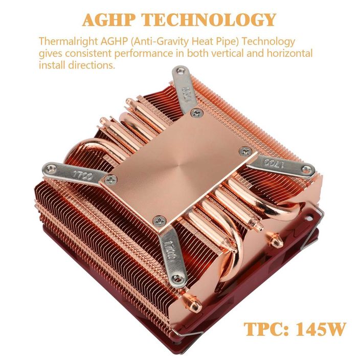 Cooler CPU Aer Thermalright AXP90-X53 ITX Full Cooper AMD Intel AGHP