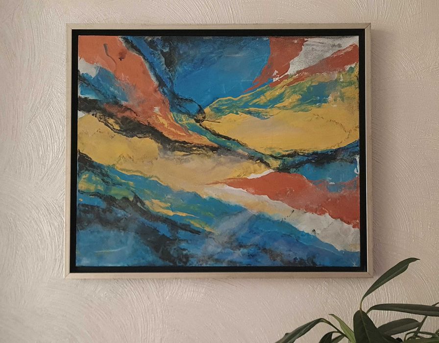 Серия големи абсрактни авторски картини  за дома и офиса