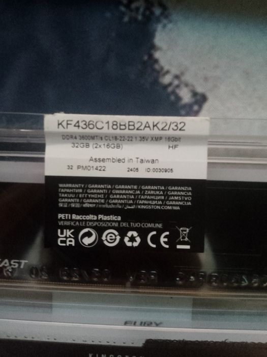 оперативная память fury kingston 32 GB 2x16