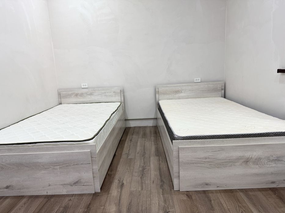 2 кровати 120×200 с ортопедическими матрасами — почти новые