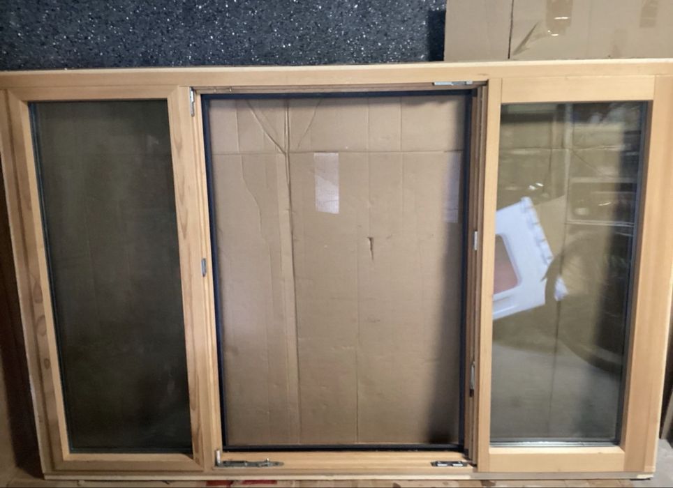 FEREASTRA CASA LEMN ALUMINIU tripan Kneer Germania H 128 x 195 Garanti