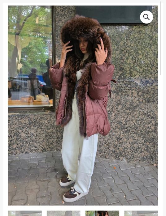 Дамско яке шоколад s/m/l