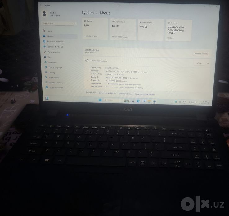 Acer notebook sotiladi