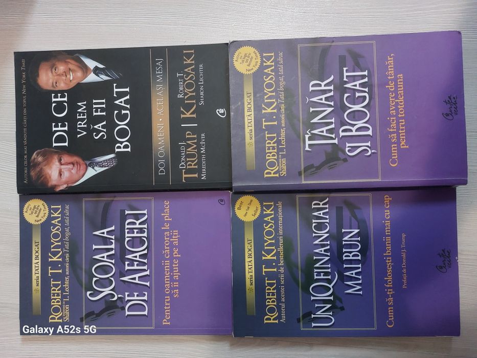 Pachet 4 cărți Educație Financiară - Robert Kiyosaki & Donald Trump
