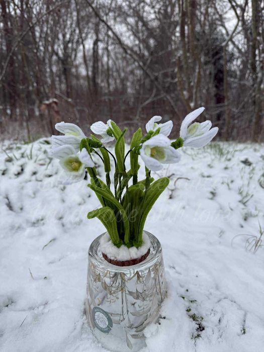 Вечни кокичета - ръчна изработка