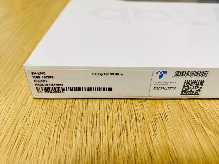 КАТО НОВ !!! Таблет Samsung Galaxy Tab S9 Ultra, 12GB RAM, 512GB, Wi-Fi, Graphite