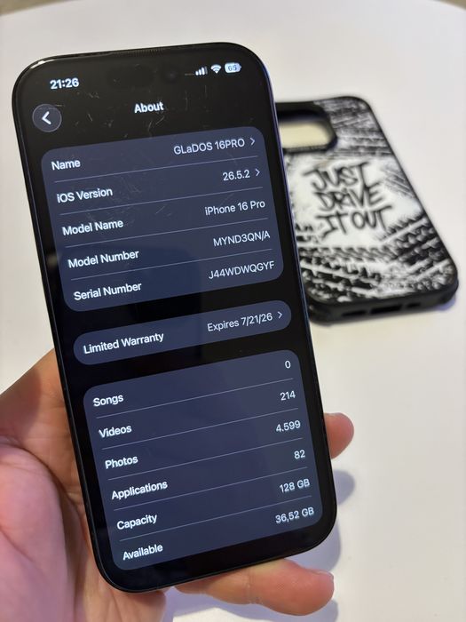 Iphone 16 PRO Negru 128GB Bat94%