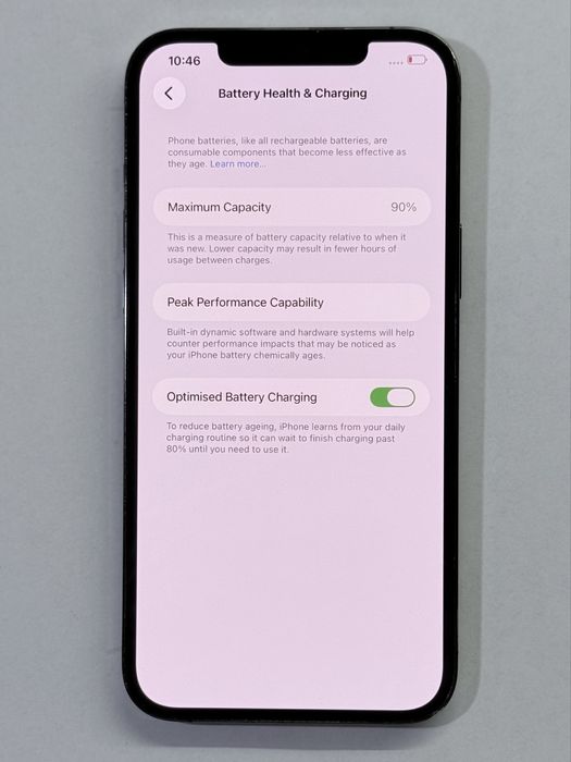 iPhone 12 ProMax Grey 90% battery