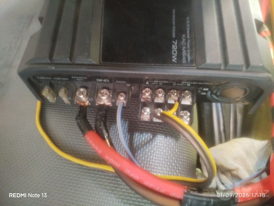 Kenwood usilitell 720w 4kanalli