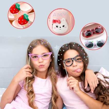 Комплект за поставяне на камъчета върху коса, дрехи - лепещи камъчета