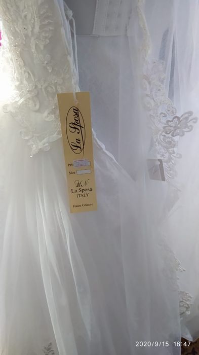 Свадебное новое платье