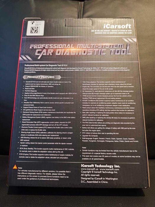 iCarsoft LR V3.0 Уред за самодиагностик 
Серия:LR V3.0