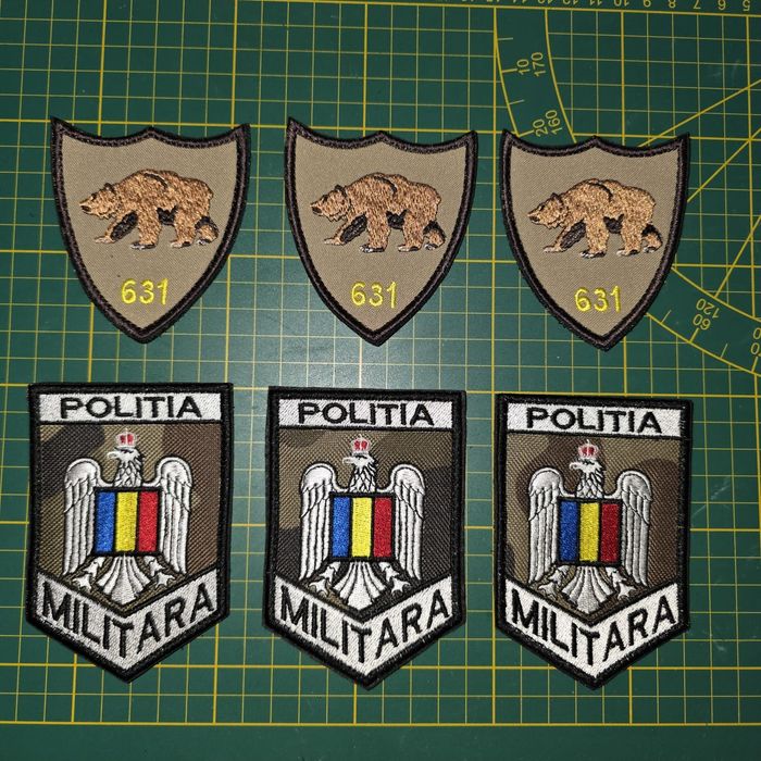 La comanda,Patch-uri, embleme, nominale pentru militari, politie, subo
