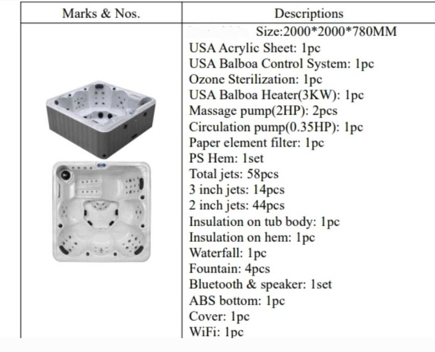 Ново мощно градинско джакузи