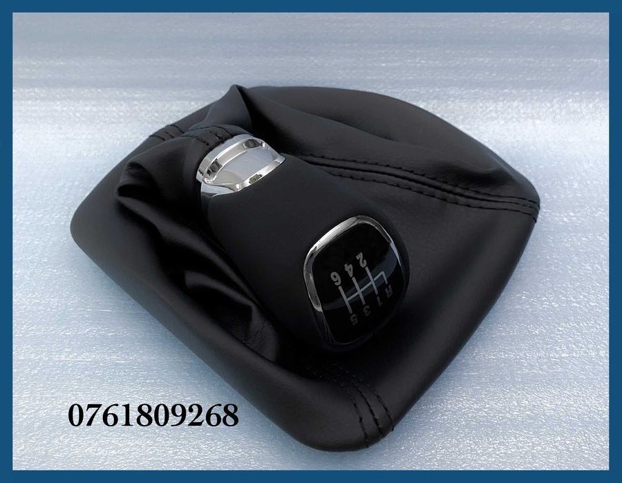 Manson schimbator + nuca piele naturala pentru SKODA Octavia 2 cu 6 trepte model O3