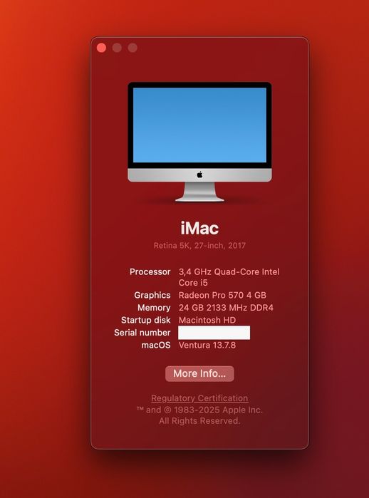 Vand iMac 27 Retina 5K 24GB DDR4 + mouse & tastatura Apple