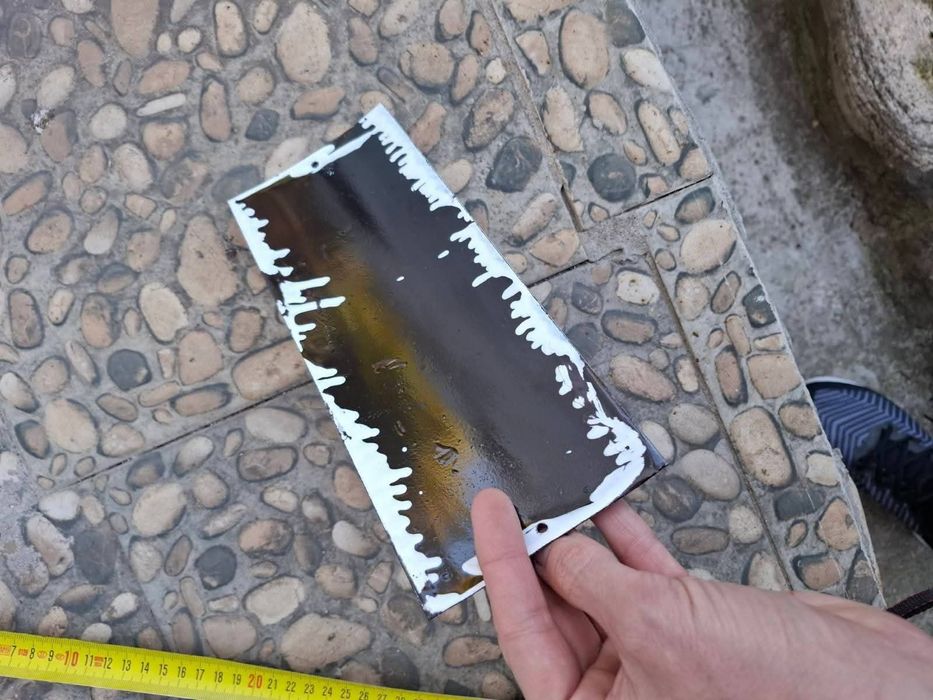 Емайлирана табела Не слагай чужди тела в устата си