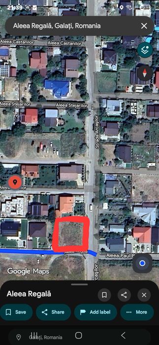 Vand teren Strada Arcasilor Galati cu dubla deschidere