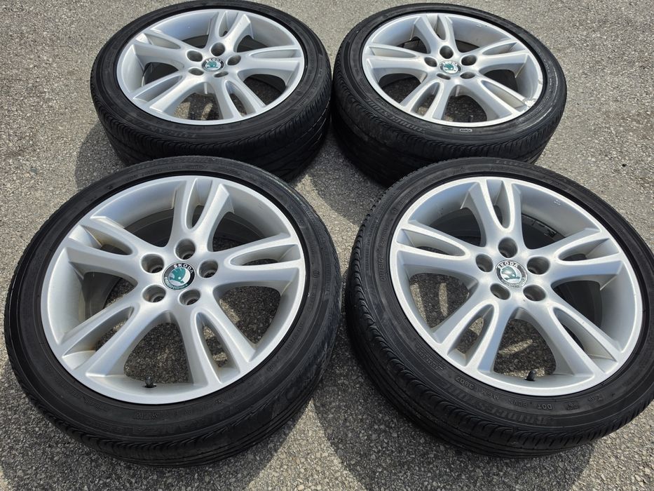 5х100/16 с гуми Шкода Ауди Сеат Субару 5x100/16 Skoda Fabia Octavia VW Audi