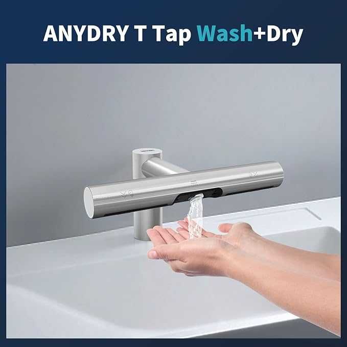 Uscător de mâini anydry 7120 Tap, cu unitate sub chiuvetă și filtru HEPA - Grad E