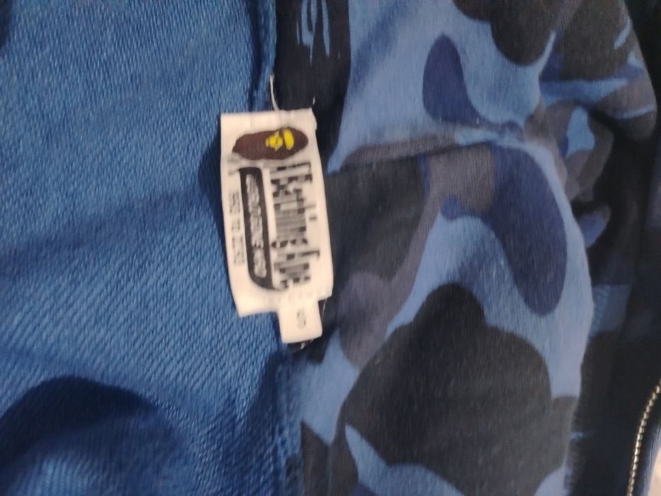 Bape синяя зипка