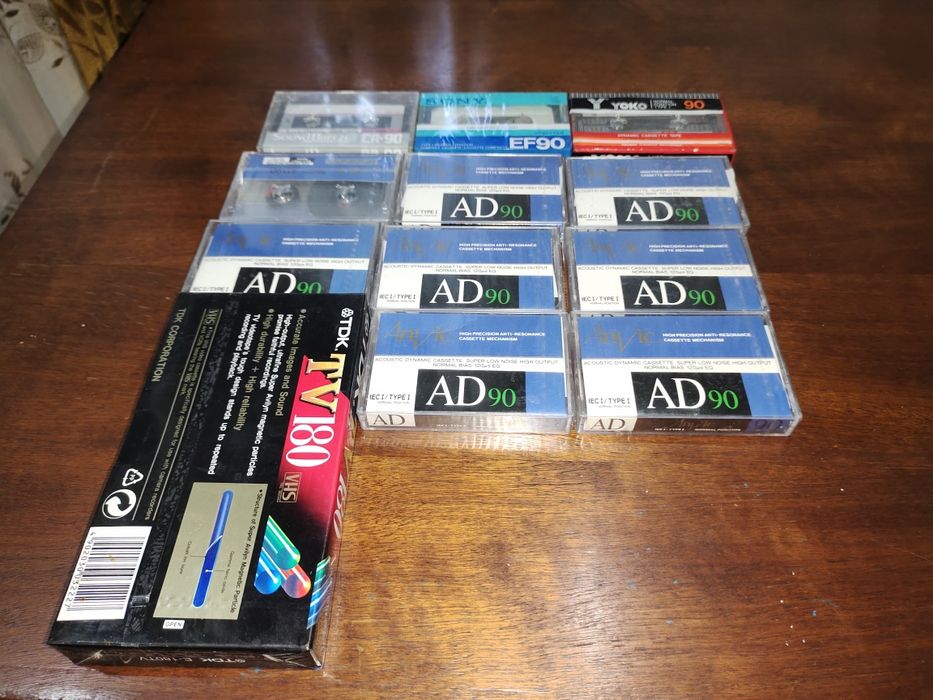 Аудио и Видео  кассеты новые.