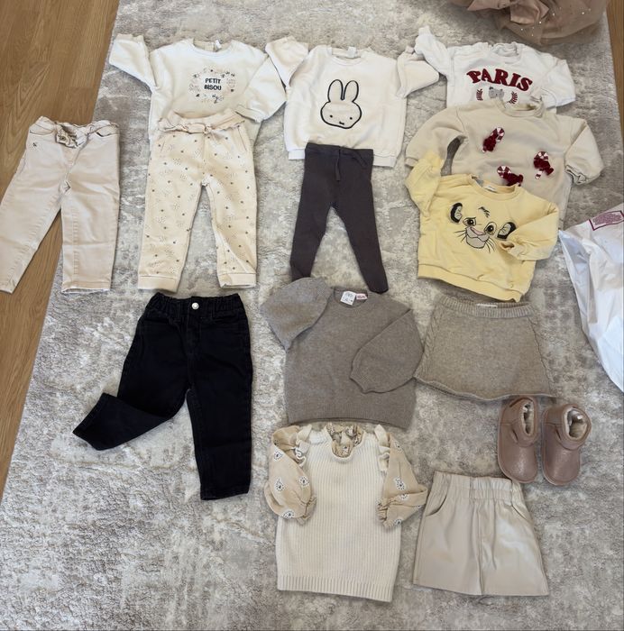 Лот!Дрехи за момиченце 86рр- ZARA, MANGO, HM и др.