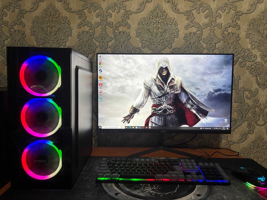 Gaming PC i5-2500 RX580 8GB / Zifler 27" 120Hz monitor bilan komplekt