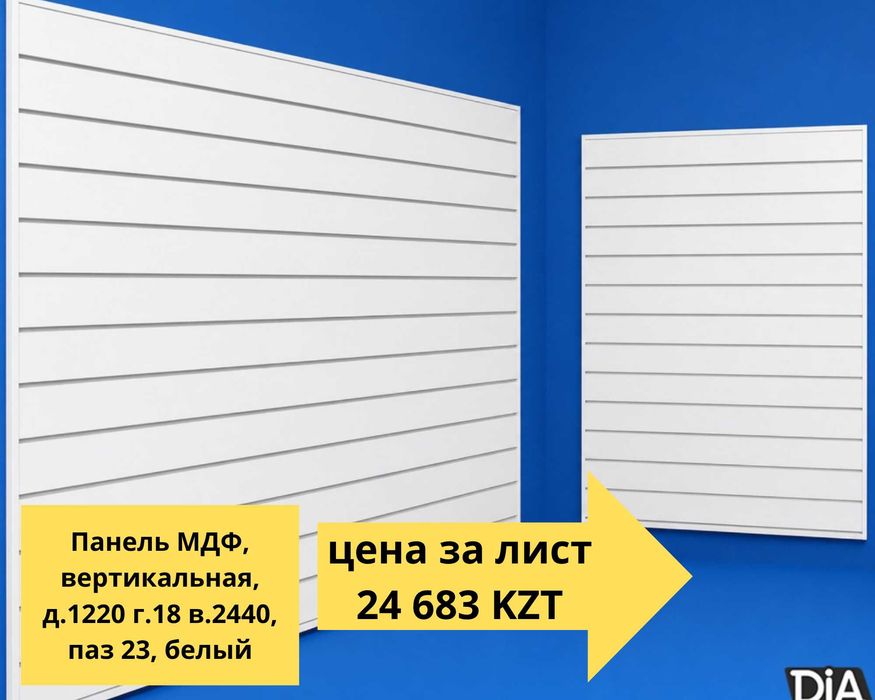 Торговая панель МДФ и пластик с пазами для магазина