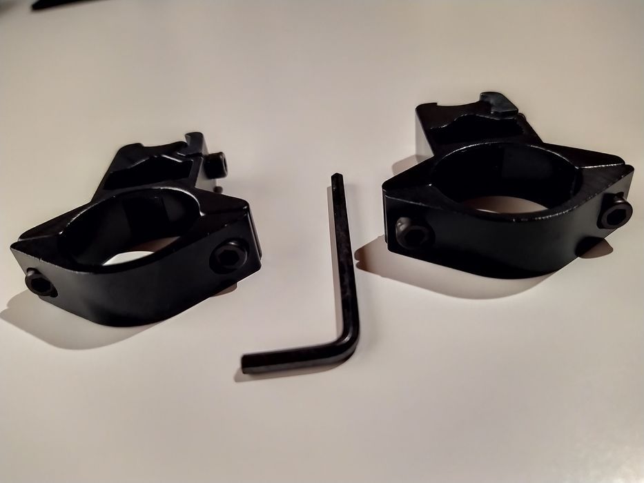 Set 2 Suporti Prindere pe Arma cu Sina 21-22 mm din Aluminiu (NOU)