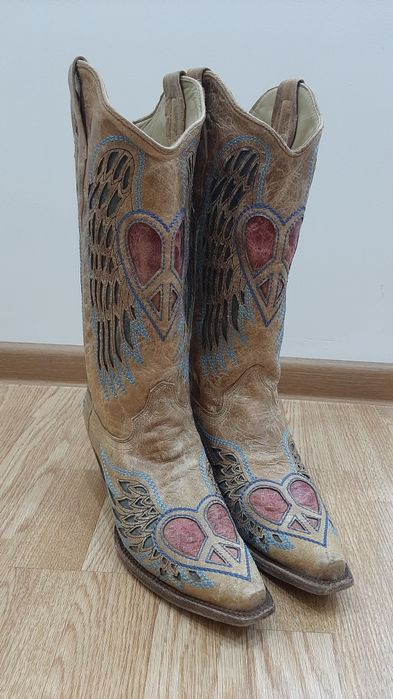 Ковбойские сапоги кожаные оригинал Мексика