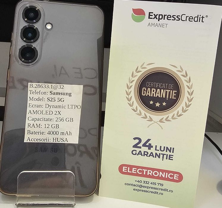 Telefon Samsung S25 5G (AG32 B.28633) Garantie 2 Ani!