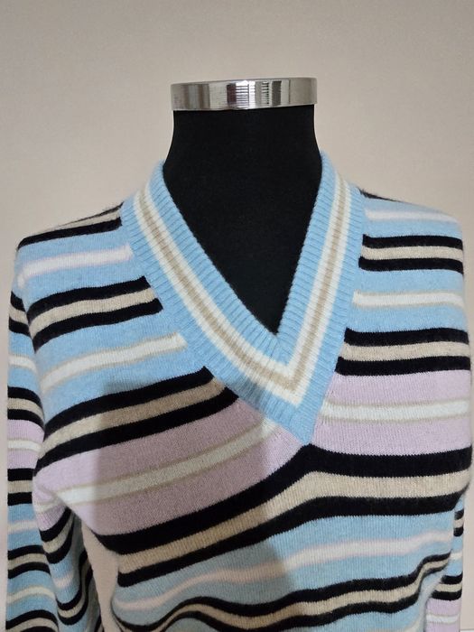 Pulover in anchior din casmir marime M