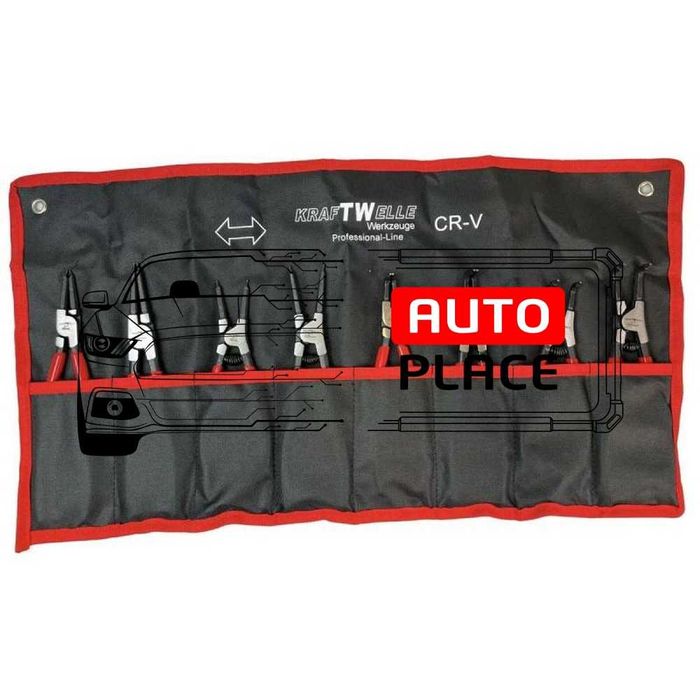 Професионален комплект зегер клещи 8 части KraftWelle