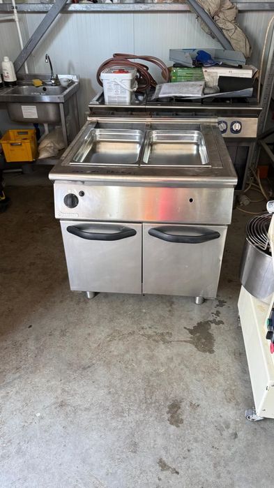 Bain marie dublu de bloc termic  gaz Mareno linia 900 inox