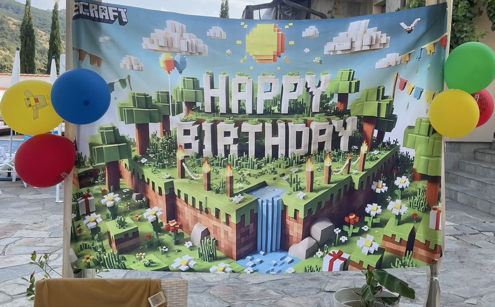 Украса за рожден ден Майнкрафт,Minecraft