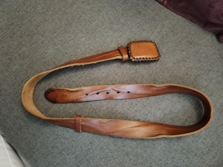 Нов мъжки колан Art естествена кожа