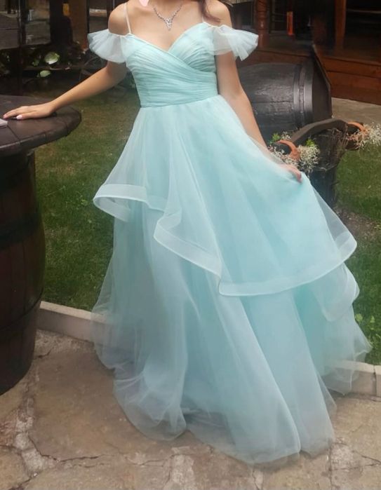 Бална рокля синя